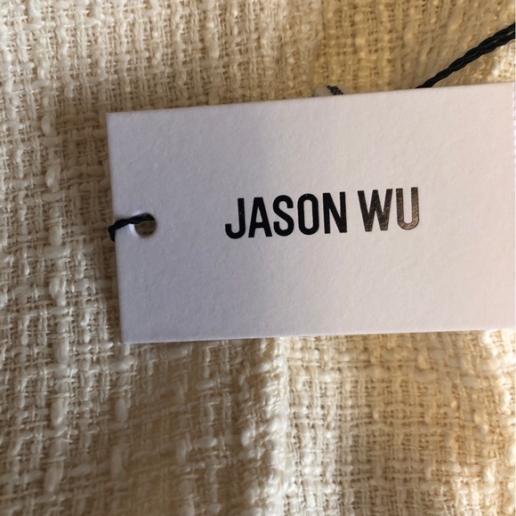Jason Wu Tweed Bomber Cream Jacket Sz. M - Picture 11 of 14
